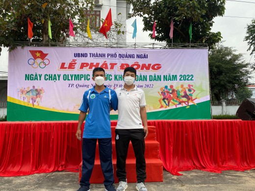 Đoàn viên Công ty cổ phần Môi trường Đô thị Quảng Ngãi tham gia  ‘‘Ngày chạy Olympic vì sức khỏe toàn dân 2022’’