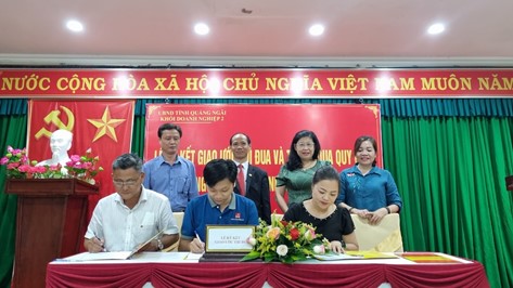 Khối thi đua Doanh nghiệp II tỉnh Quảng Ngãi ký kết giao ước thi đua năm 2022