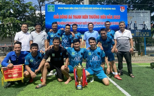 Giải bóng đá Đoàn thanh niên thường niên năm 2022 Công ty CP Môi trường đô thị Quảng Ngãi