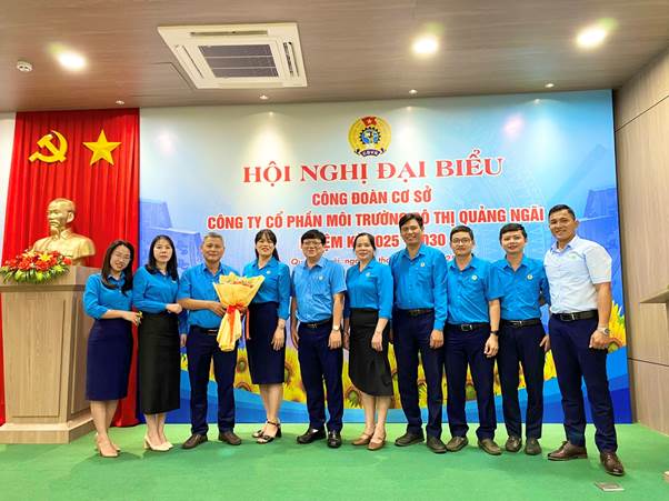 Hội nghị đại biểu Công đoàn Cơ sở Công ty CP Môi trường Đô thị Quảng Ngãi nhiệm kỳ 2025-2030